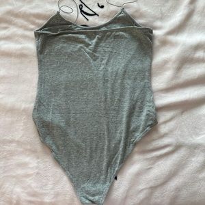 Fashion Nova bodysuit. Grey